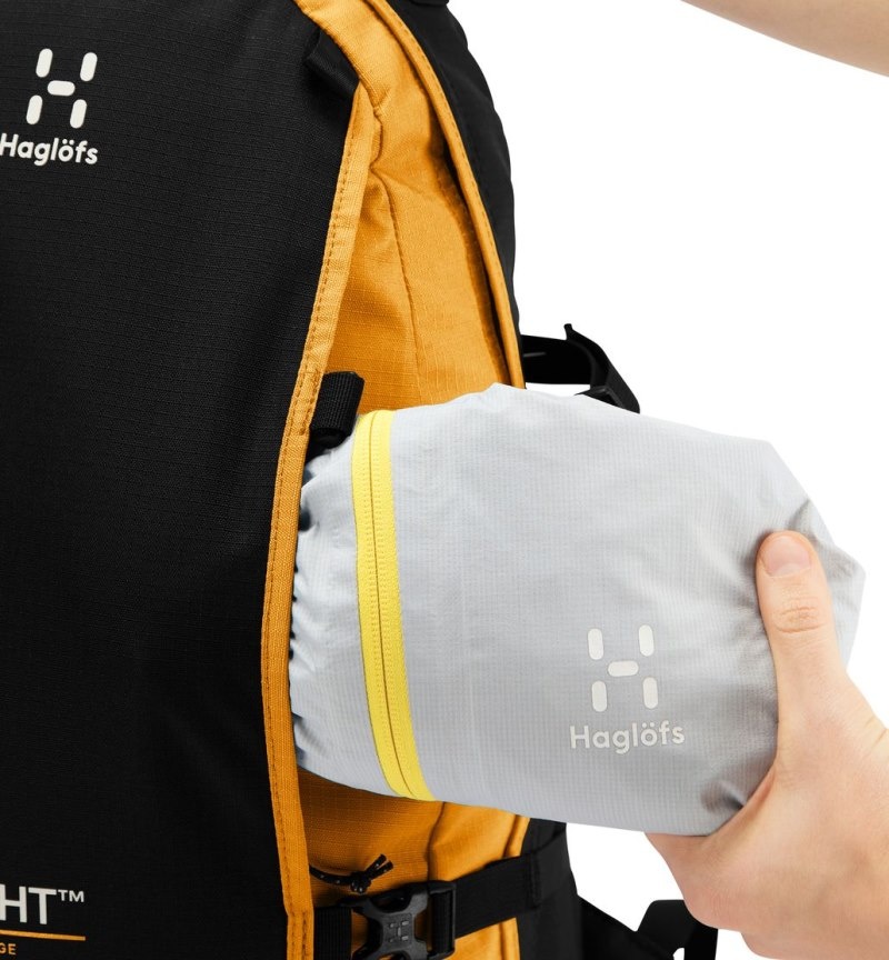 Men's Haglöfs Tight Large Daypacks & Laptop Backpacks Black / Yellow Canada | RH40-360