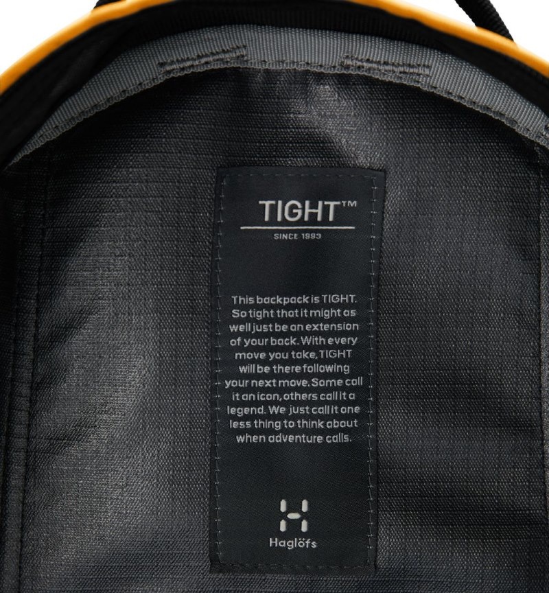 Men's Haglöfs Tight Large Daypacks & Laptop Backpacks Black / Yellow Canada | RH40-360