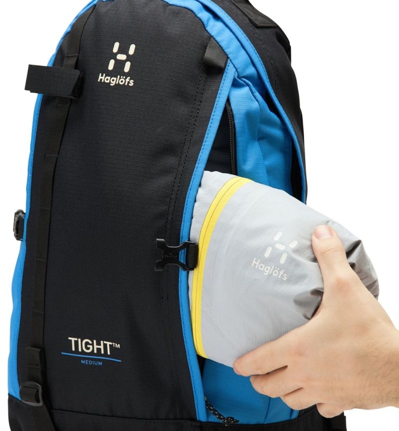 Men's Haglöfs Tight Medium Daypacks & Laptop Backpacks Black / Blue Canada | GC37-792