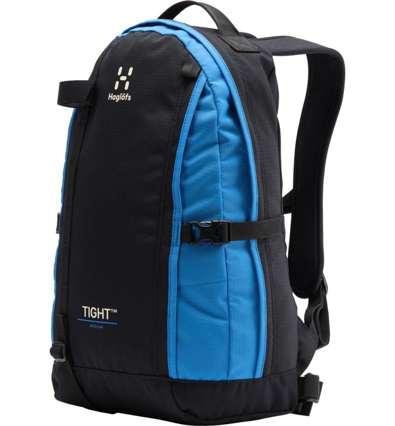 Men\'s Haglöfs Tight Medium Daypacks & Laptop Backpacks Black / Blue Canada | GC37-792