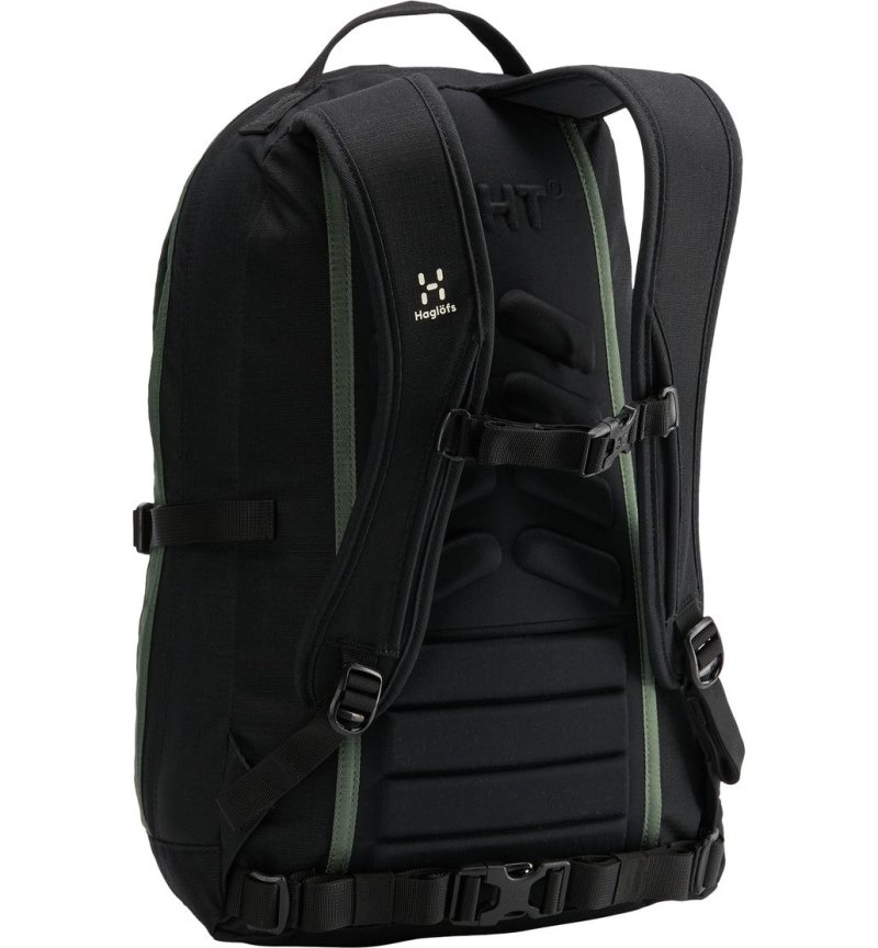 Men's Haglöfs Tight Medium Daypacks & Laptop Backpacks Black / Green Canada | PX33-619