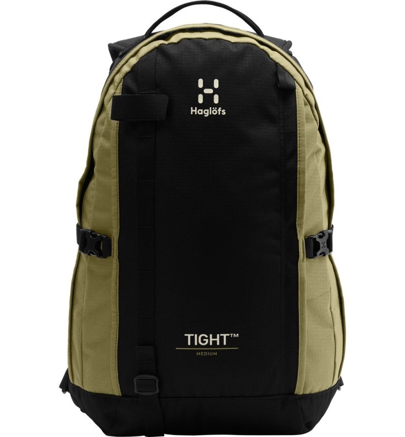 Men's Haglöfs Tight Medium Daypacks & Laptop Backpacks Black / Olive Green Canada | FT50-009