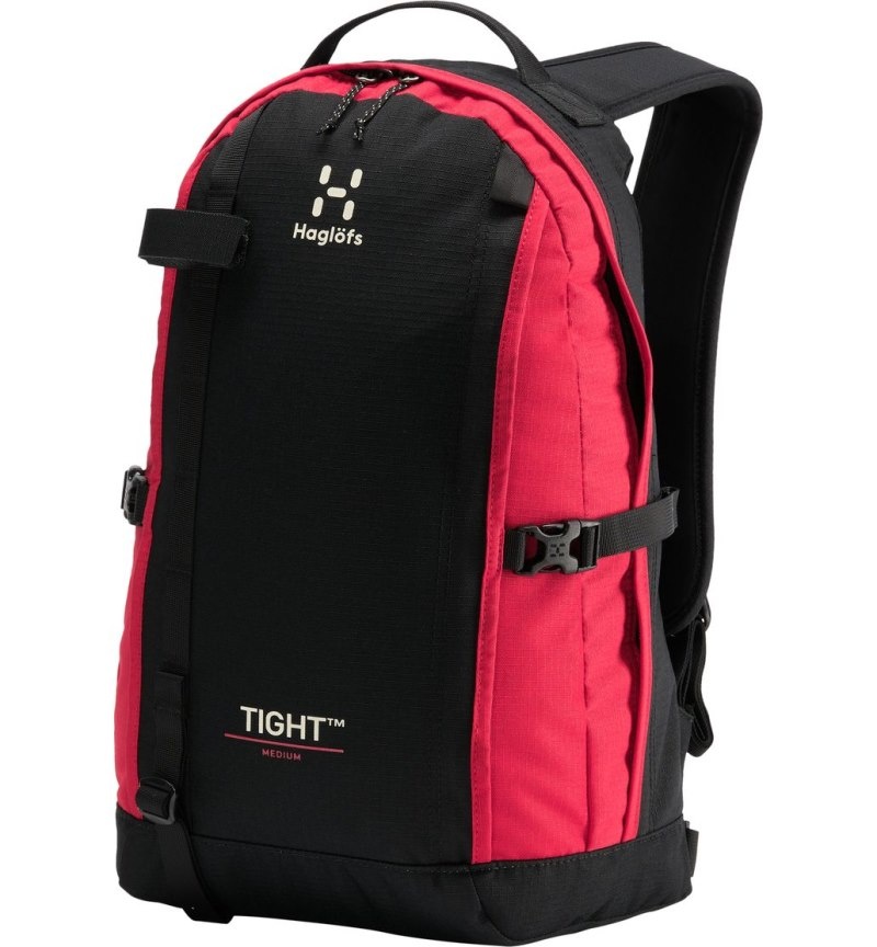 Men's Haglöfs Tight Medium Daypacks & Laptop Backpacks Black / Red Canada | YO82-574