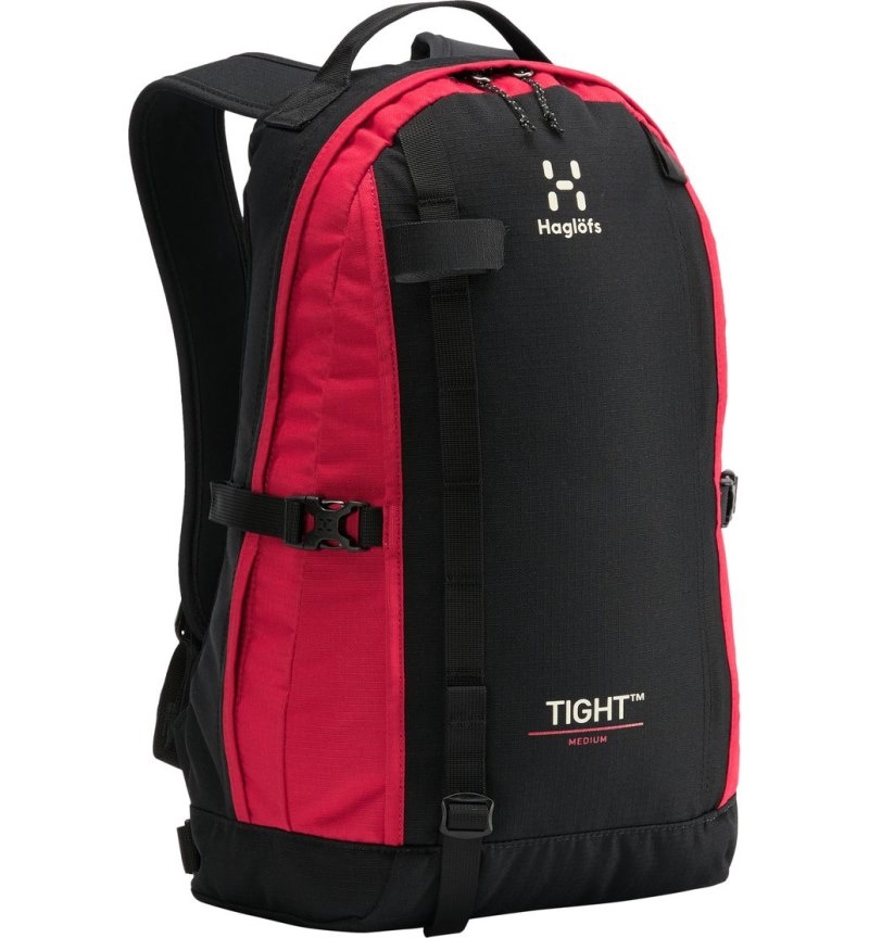 Men's Haglöfs Tight Medium Daypacks & Laptop Backpacks Black / Red Canada | YO82-574