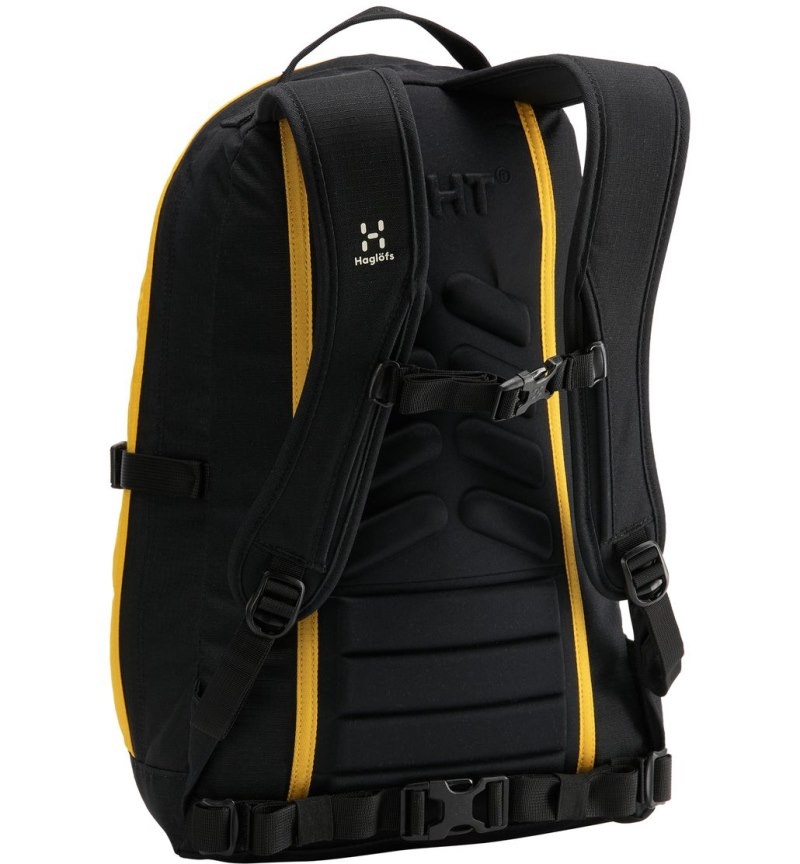 Men's Haglöfs Tight Medium Daypacks & Laptop Backpacks Black / Yellow Canada | GN09-455