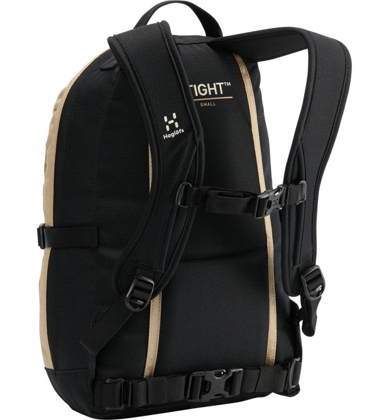 Men's Haglöfs Tight Small Daypacks & Laptop Backpacks Black / Beige Canada | GP01-490