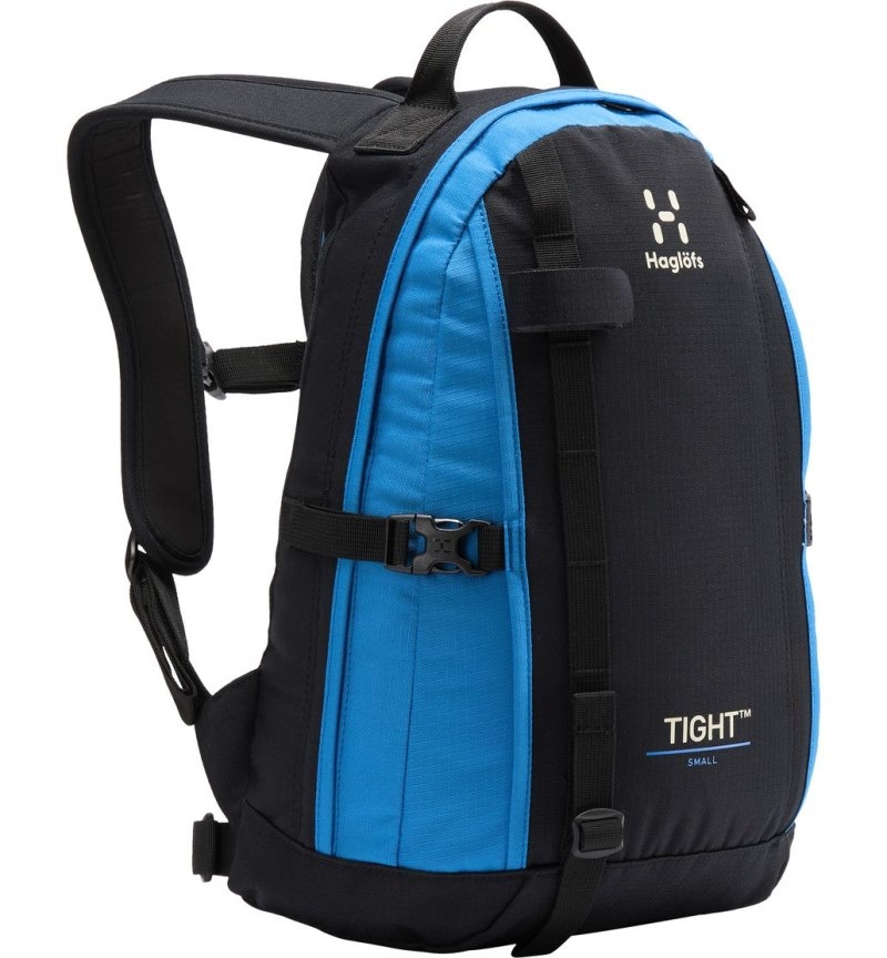 Men's Haglöfs Tight Small Daypacks & Laptop Backpacks Black / Blue Canada | OF22-185