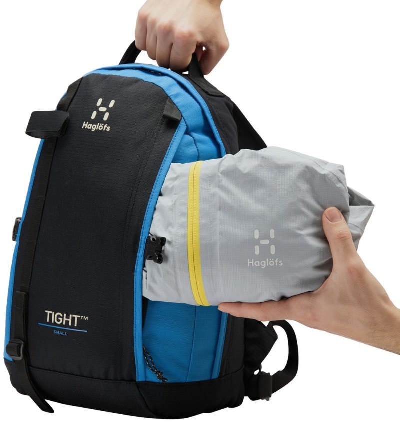 Men's Haglöfs Tight Small Daypacks & Laptop Backpacks Black / Blue Canada | OF22-185