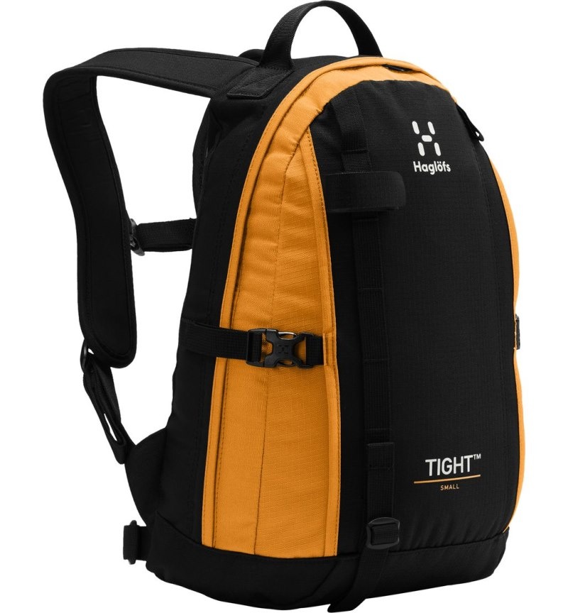 Men's Haglöfs Tight Small Daypacks & Laptop Backpacks Black / Yellow Canada | NX12-998