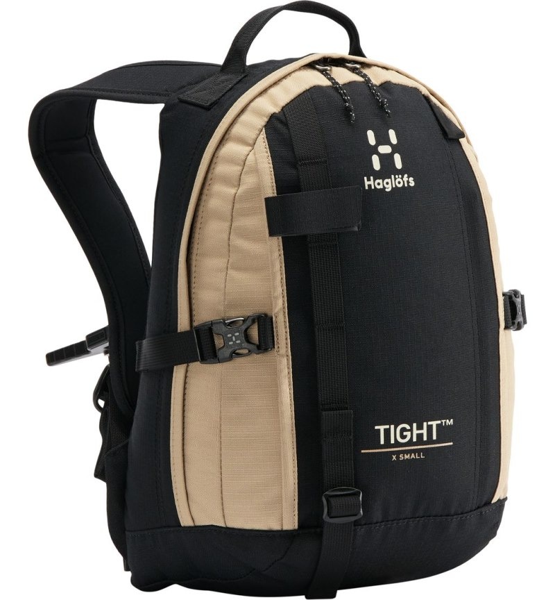 Men's Haglöfs Tight X-Small Backpacks Black / Beige Canada | YL64-535