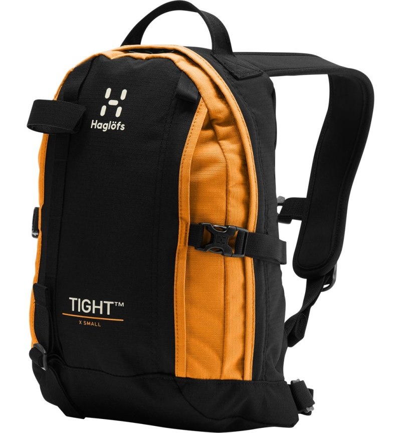 Men\'s Haglöfs Tight X-Small Backpacks Black / Yellow Canada | JN85-061