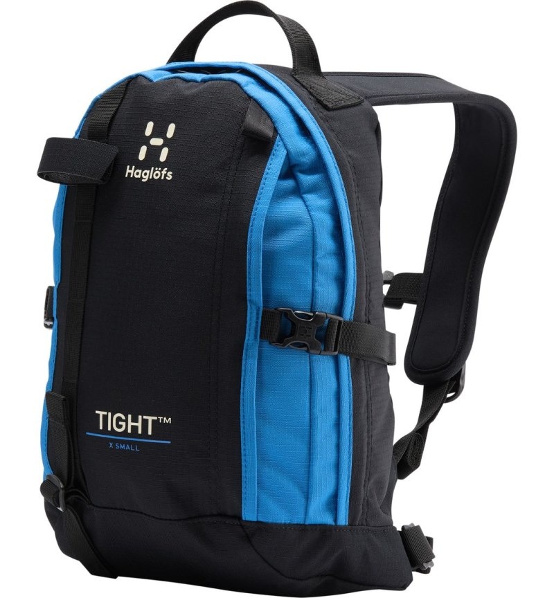 Men\'s Haglöfs Tight X-Small Hiking Backpacks Black / Blue Canada | ZF20-488