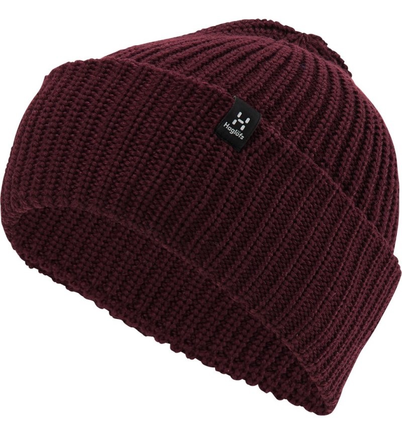 Men's Haglöfs Top Out Beanie Beanies Aubergine Canada | RC80-179