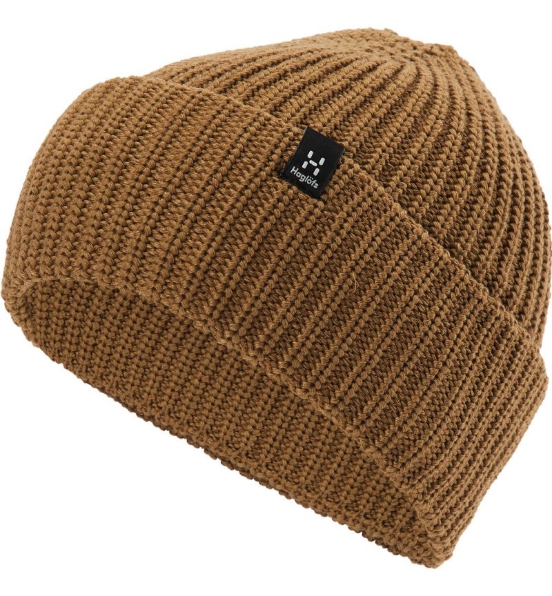 Men's Haglöfs Top Out Beanie Beanies Brown Canada | FA02-583