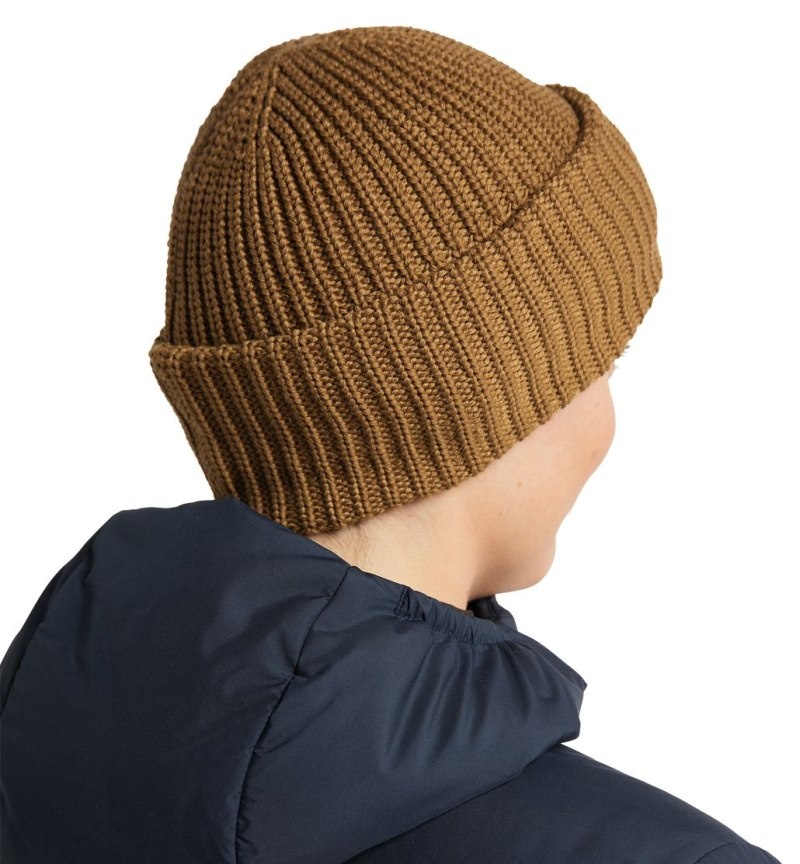 Men's Haglöfs Top Out Beanie Beanies Brown Canada | FA02-583