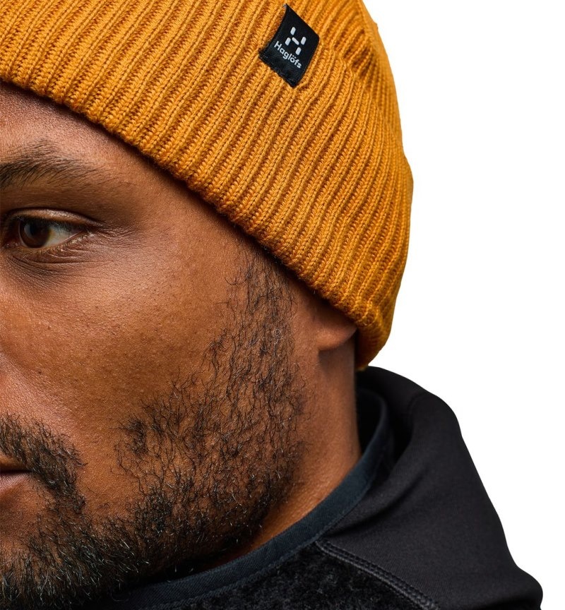 Men's Haglöfs Vassi Beanie Beanies Yellow Canada | UG14-552