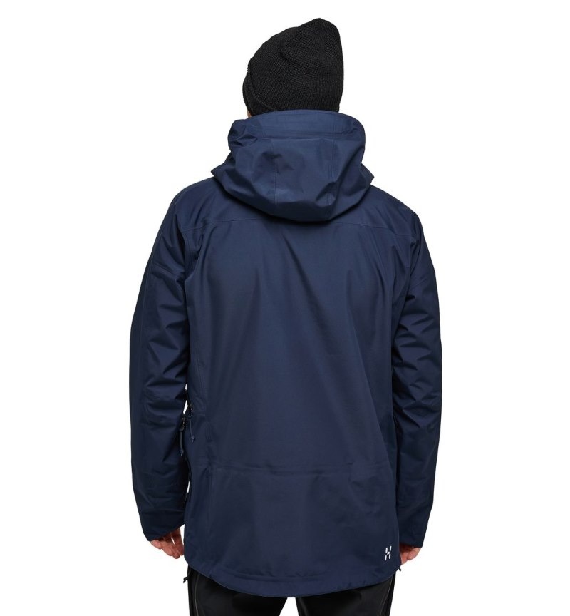 Men's Haglöfs Vassi GTX Jacket Windbreaker Blue / Blue Canada | ZI00-945