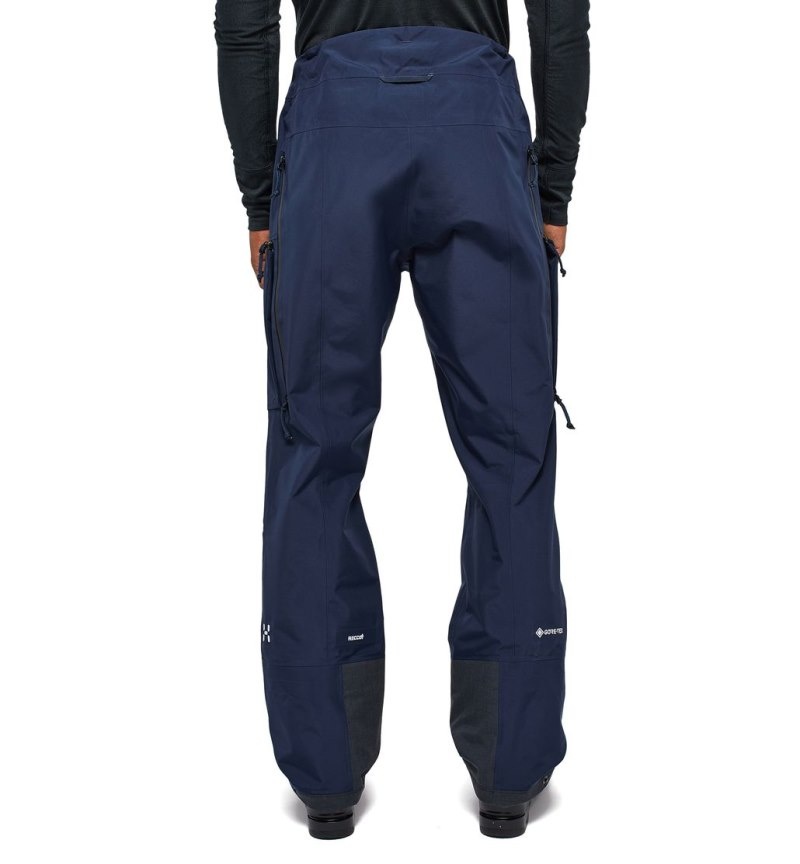 Men's Haglöfs Vassi GTX Pant Waterproof Trousers Blue Canada | HB69-130