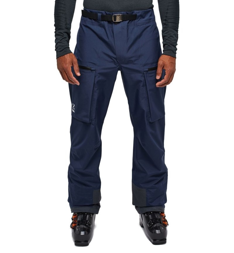 Men\'s Haglöfs Vassi GTX Pant Waterproof Trousers Blue Canada | HB69-130