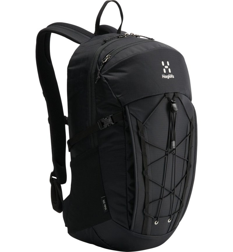 Men's Haglöfs Vide 20 Daypacks & Laptop Backpacks Black Canada | AF93-061