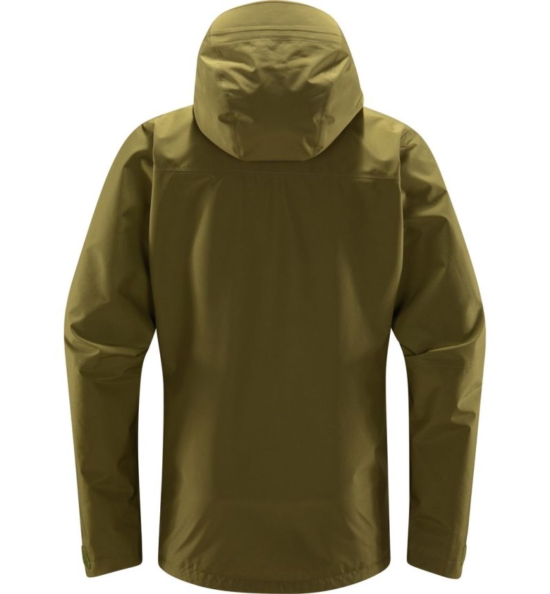 Men's Haglöfs Vide GTX Jacket Windbreaker Olive Green Canada | KW04-226