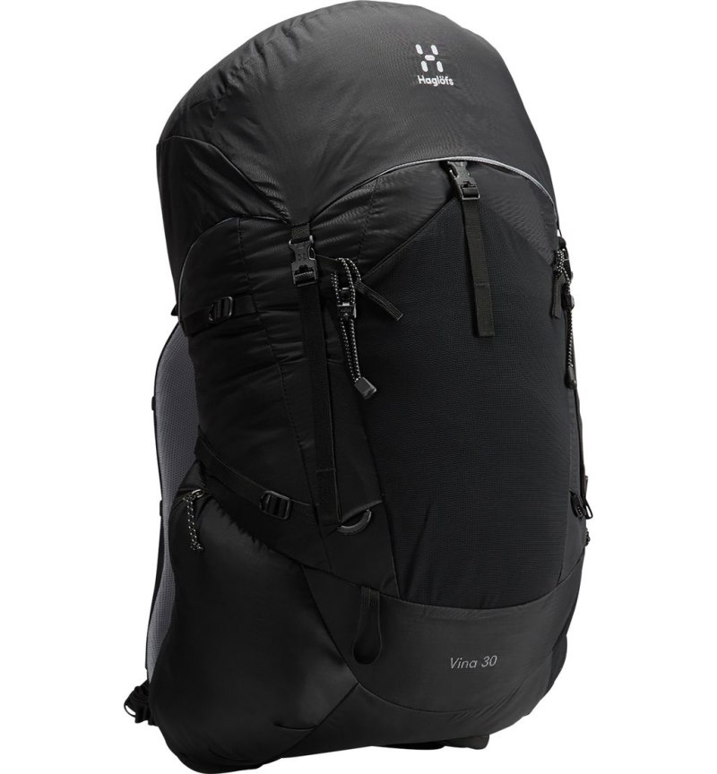 Men's Haglöfs Vina 30 Hiking Backpacks Black Canada | UZ10-912