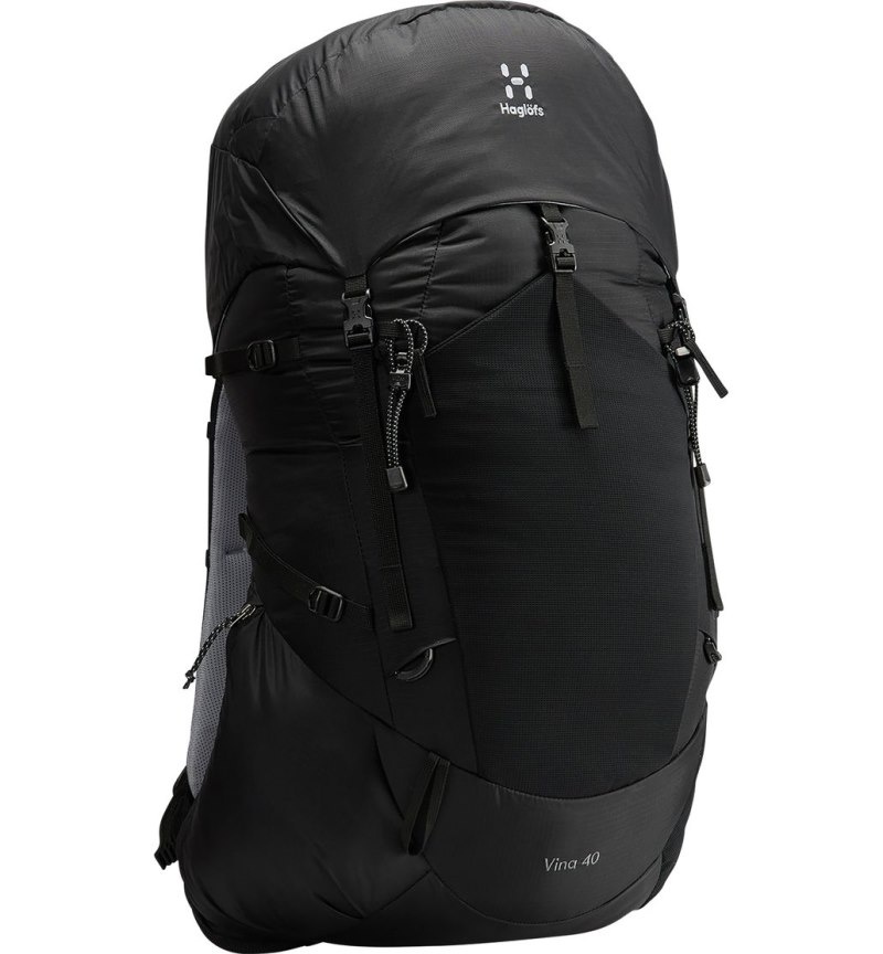 Men's Haglöfs Vina 40 Hiking Backpacks Black Canada | RS23-001