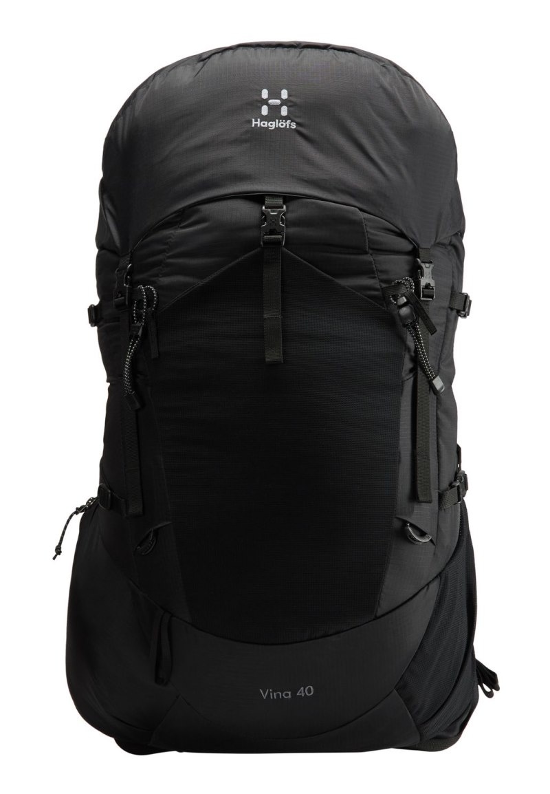 Men\'s Haglöfs Vina 40 Hiking Backpacks Black Canada | RS23-001