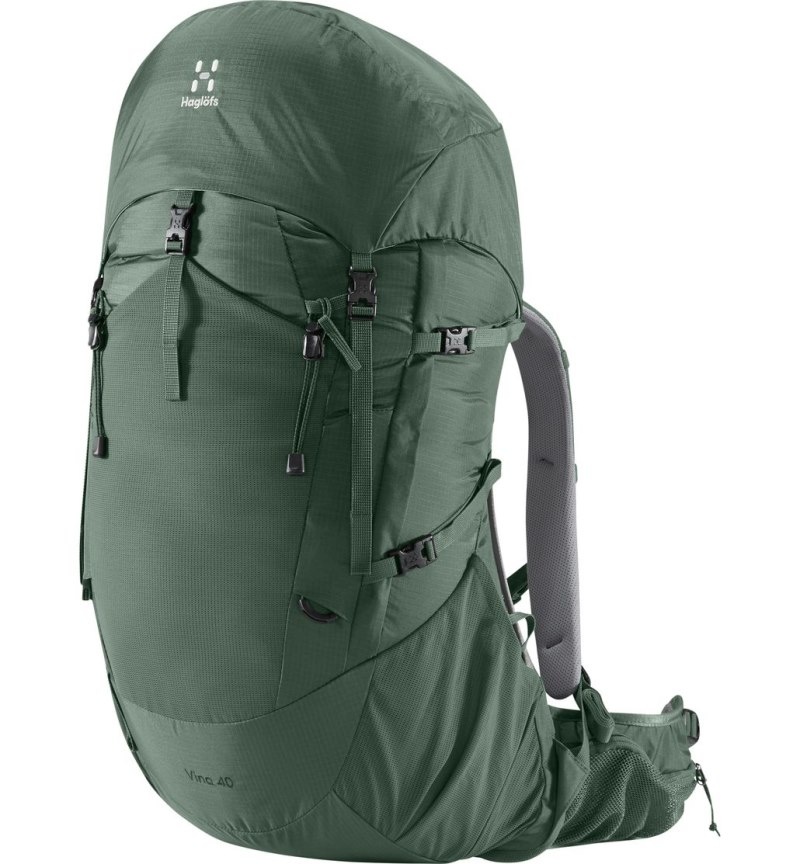 Men\'s Haglöfs Vina 40 Hiking Backpacks Green Canada | LG64-591