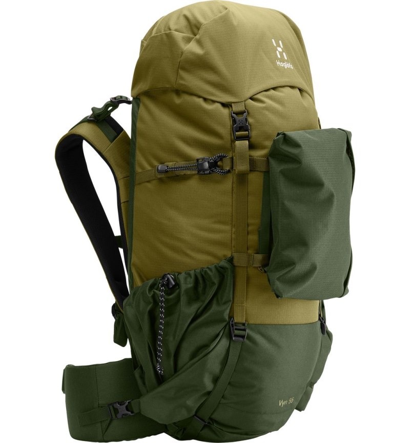 Men's Haglöfs Vyn 55 Hiking Backpacks Green / Olive Green Canada | YT63-983