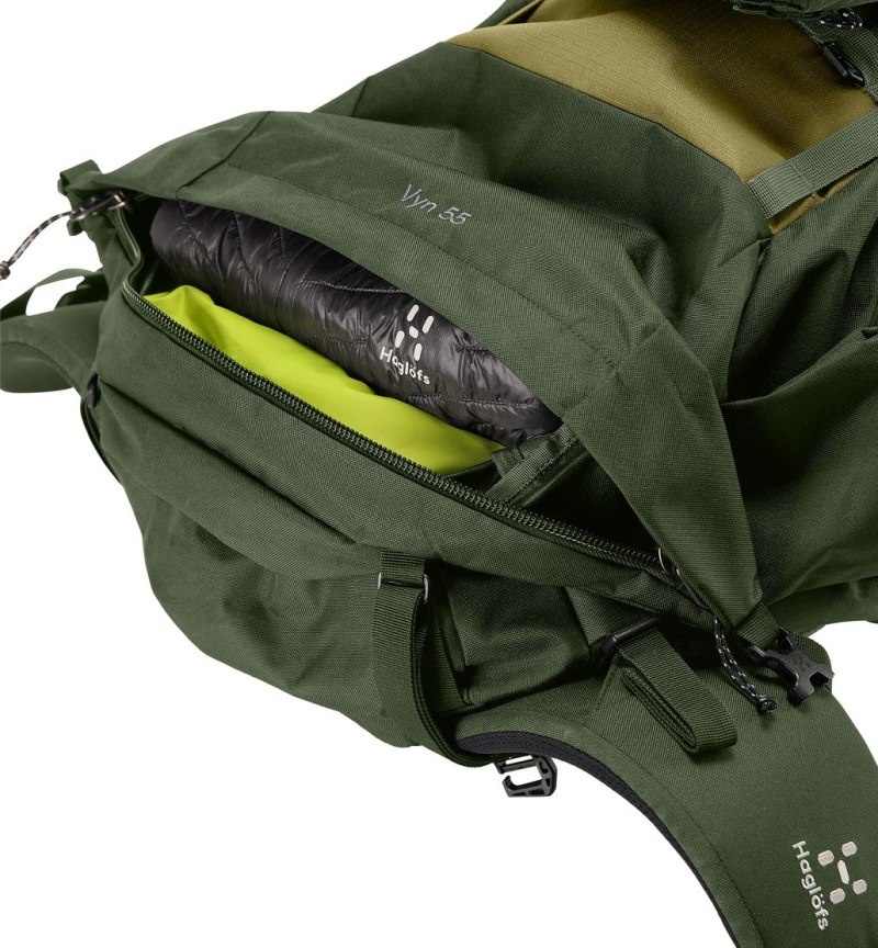 Men's Haglöfs Vyn 55 Hiking Backpacks Green / Olive Green Canada | YT63-983