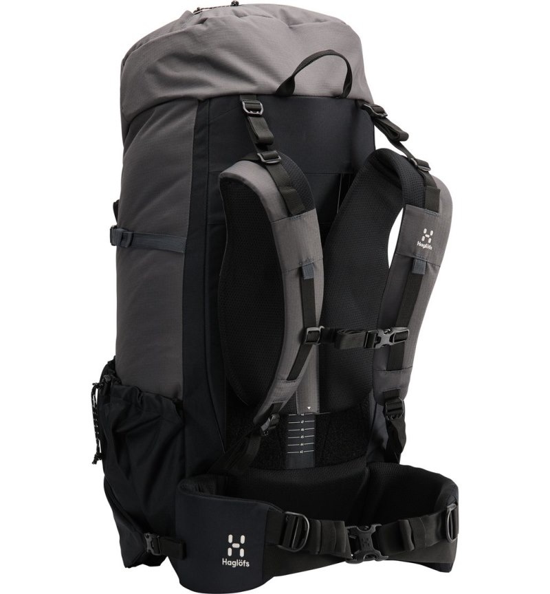 Men's Haglöfs Vyn 70 Hiking Backpacks Magnetite / Black Canada | HY12-860