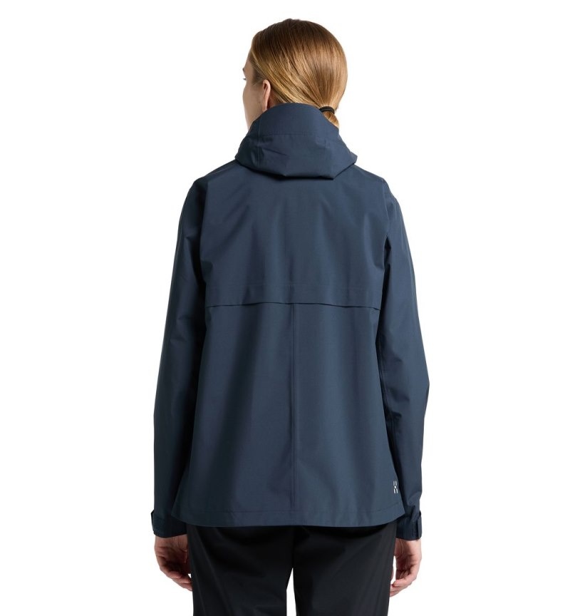 Women's Haglöfs Aria Proof Jacket Windbreaker Blue Canada | WV96-338