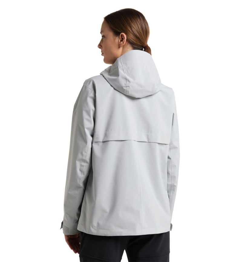 Women's Haglöfs Aria Proof Jacket Windbreaker Grey Canada | MY81-871