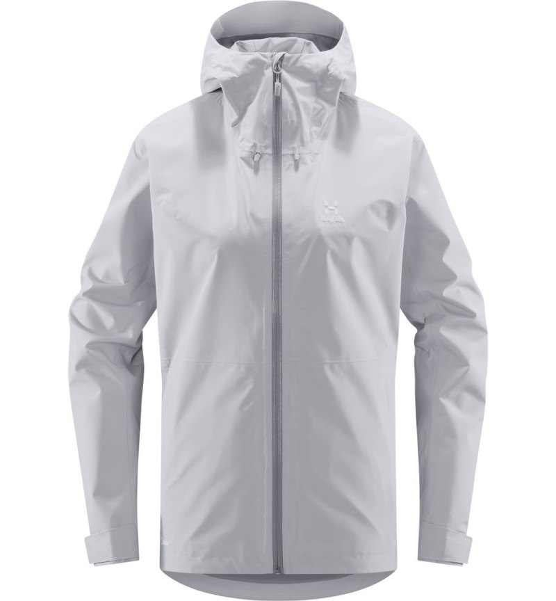 Women's Haglöfs Aria Proof Jacket Windbreaker Grey Canada | MY81-871