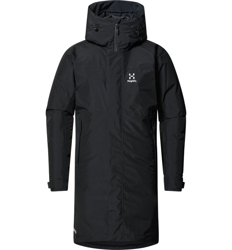 Women's Haglöfs Asp 3-in-1 GTX Parka Windbreaker Black Canada | YD02-340