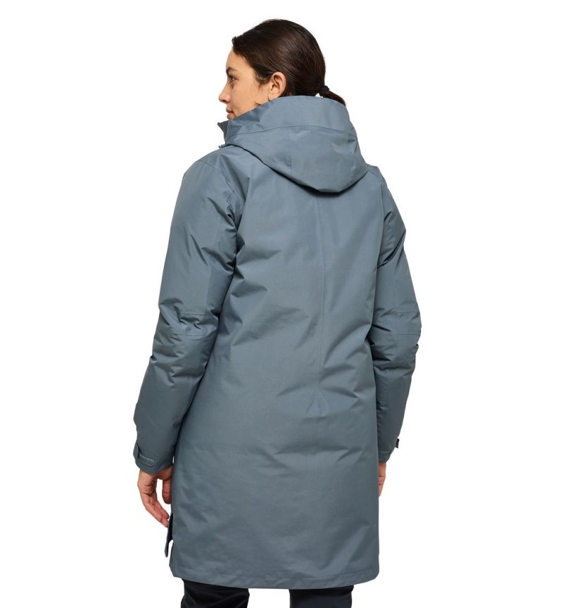 Women's Haglöfs Asp 3-in-1 GTX Parka Windbreaker Blue / Blue Canada | AJ32-358