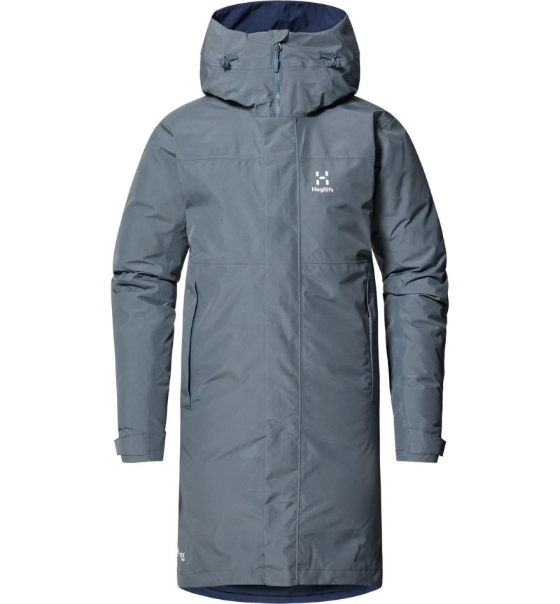 Women's Haglöfs Asp 3-in-1 GTX Parka Windbreaker Blue / Blue Canada | AJ32-358