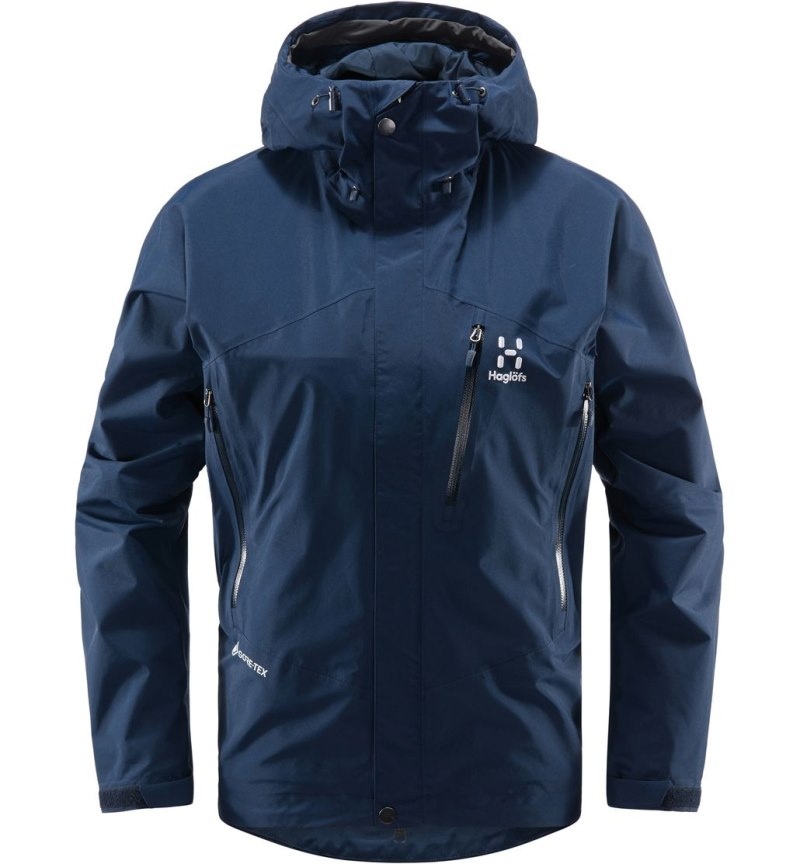 Women's Haglöfs Astral GTX Jacket Windbreaker Blue Canada | RY28-894