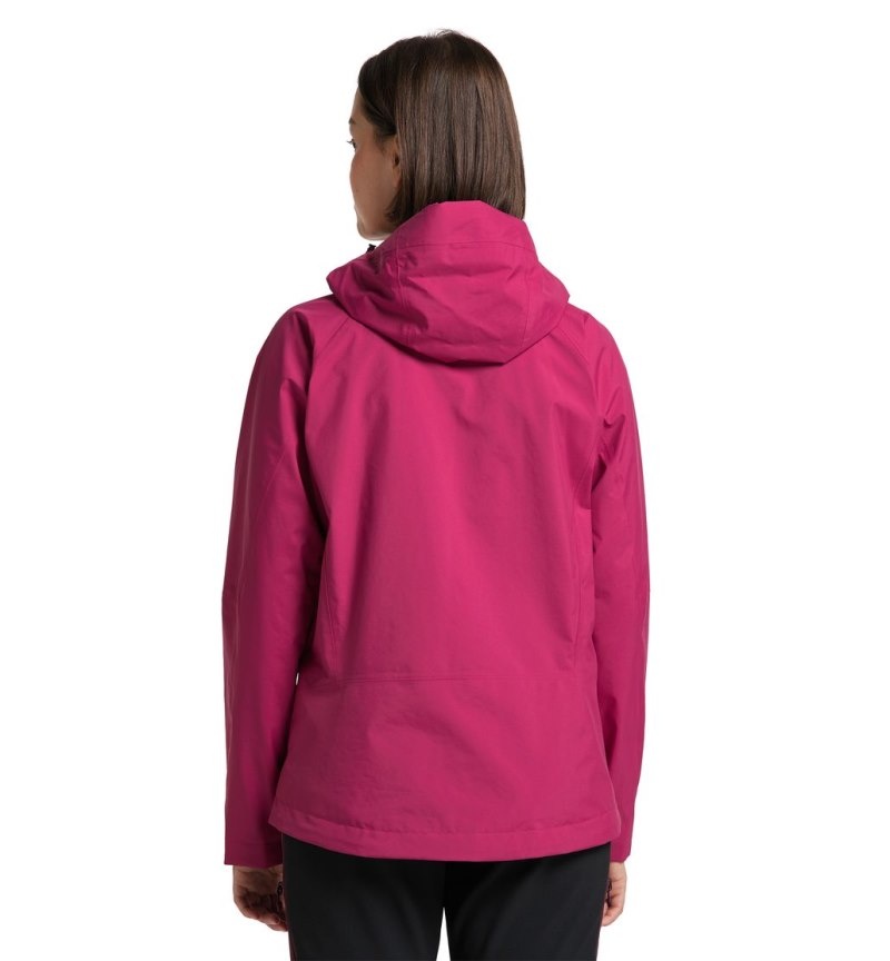 Women's Haglöfs Astral GTX Jacket Windbreaker Deep Pink Canada | YV89-115