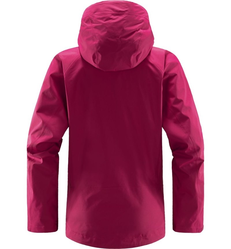 Women's Haglöfs Astral GTX Jacket Windbreaker Deep Pink Canada | YV89-115