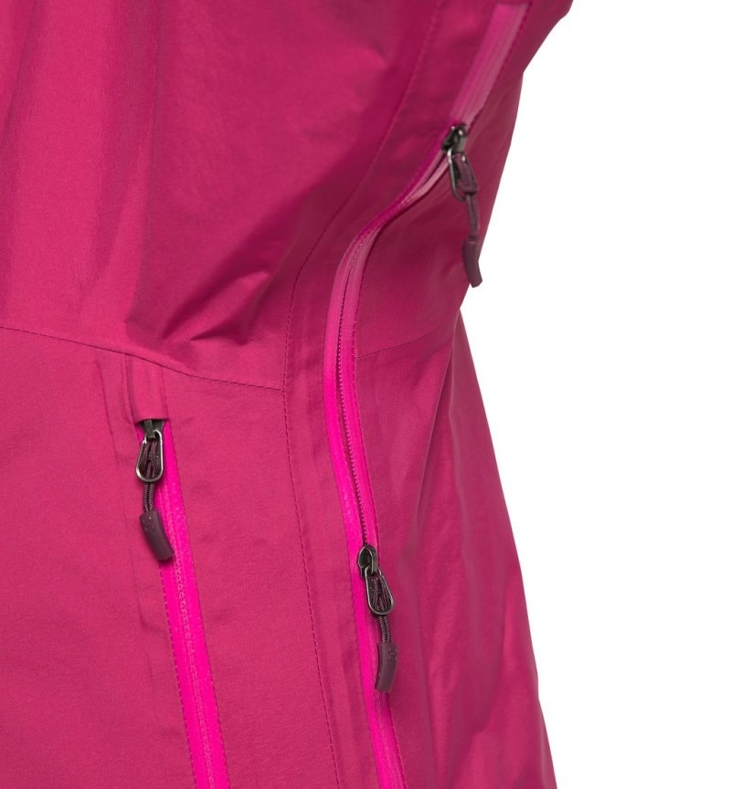 Women's Haglöfs Astral GTX Jacket Windbreaker Deep Pink Canada | YV89-115