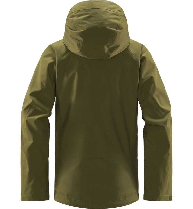 Women's Haglöfs Astral GTX Jacket Windbreaker Olive Green Canada | NL65-445