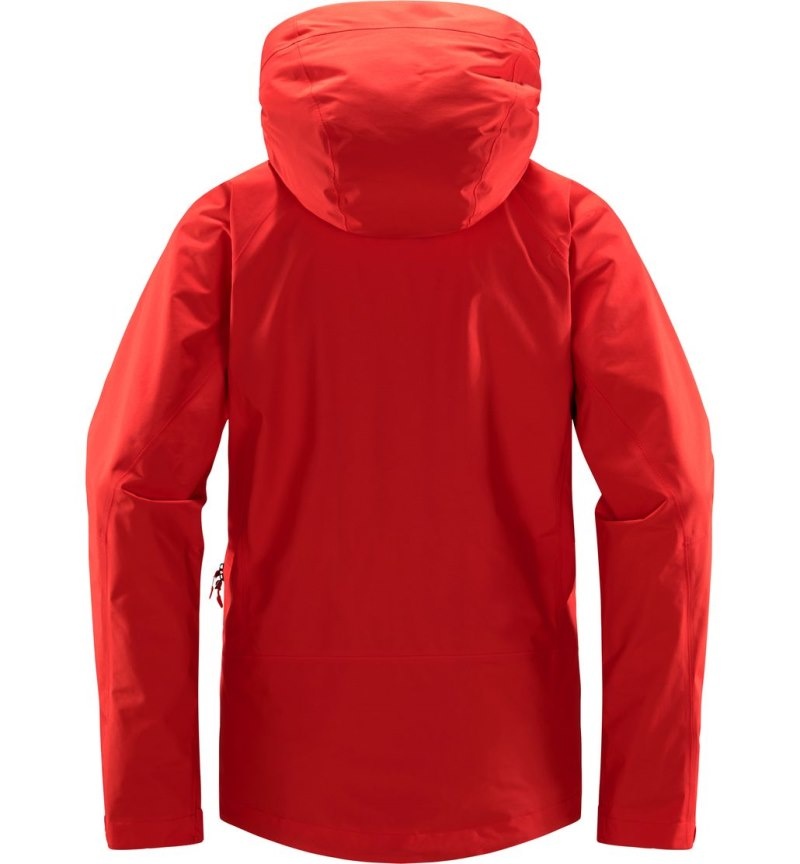 Women's Haglöfs Astral GTX Jacket Windbreaker Red Canada | UH63-849