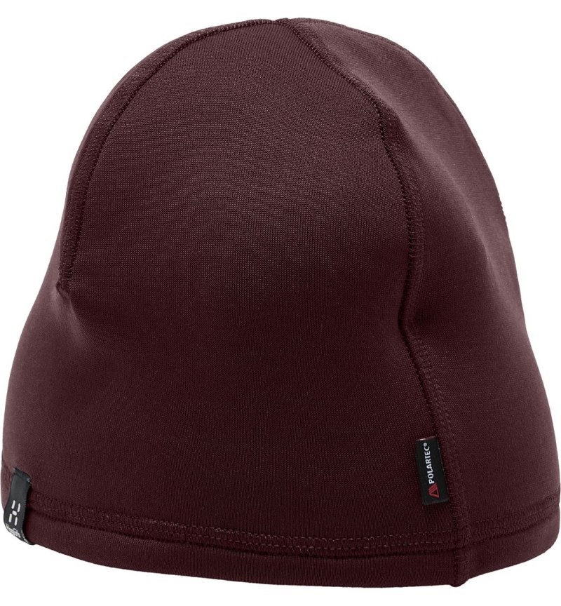 Women's Haglöfs Betula Beanie Beanies Burgundy Brown Canada | PT41-770