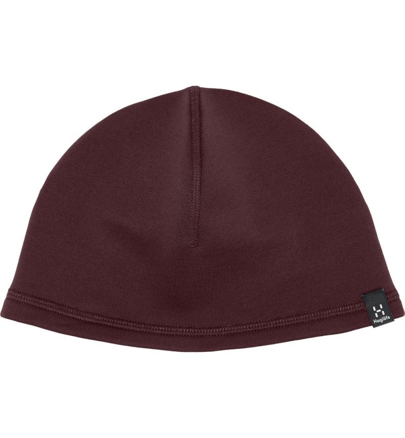 Women's Haglöfs Betula Beanie Beanies Burgundy Brown Canada | PT41-770