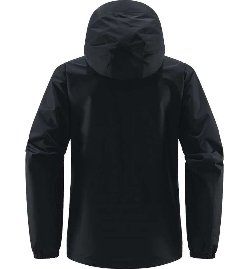 Women's Haglöfs Betula GTX Jacket Windbreaker Black Canada | XZ26-854