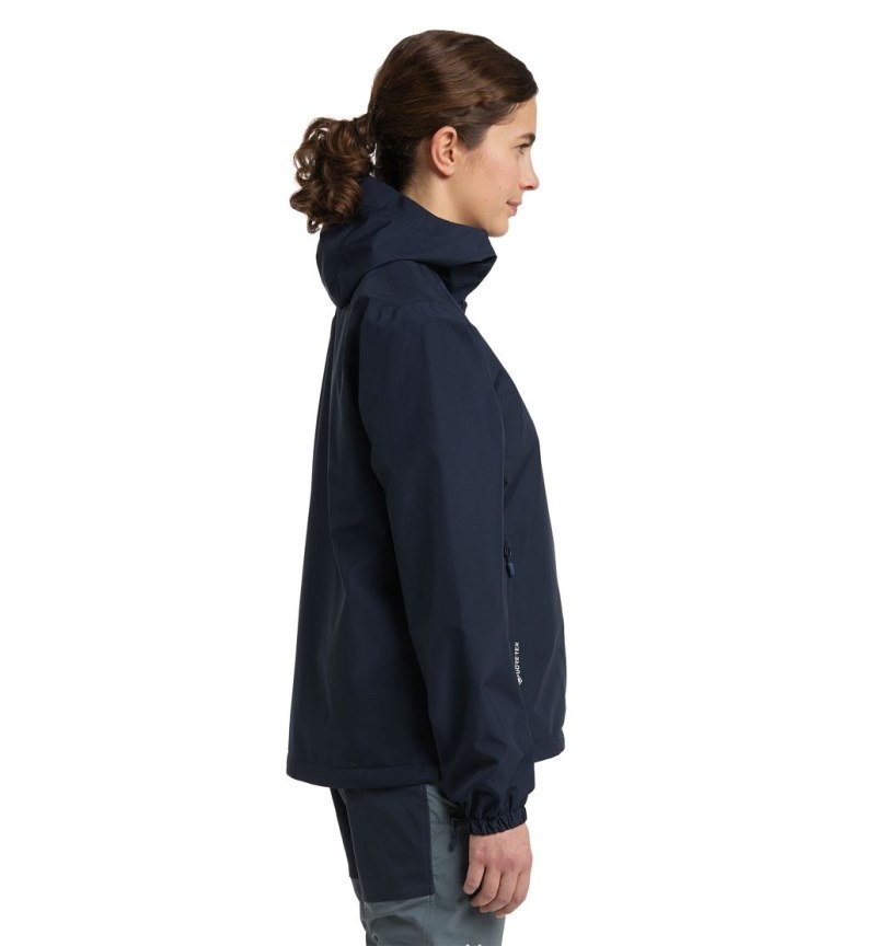 Women's Haglöfs Betula GTX Jacket Windbreaker Blue Canada | YM01-000