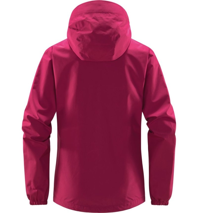 Women's Haglöfs Betula GTX Jacket Windbreaker Deep Pink Canada | KR79-838