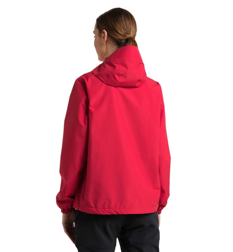 Women's Haglöfs Betula GTX Jacket Windbreaker Red Canada | TC88-217